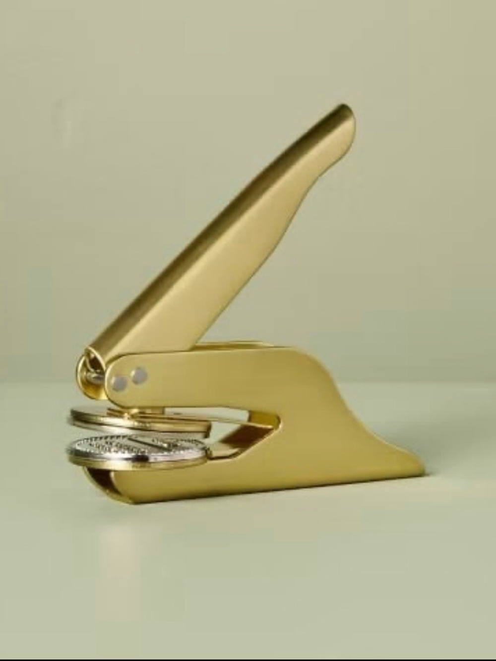 Heart & Hand With Magnolia Brass Page Press